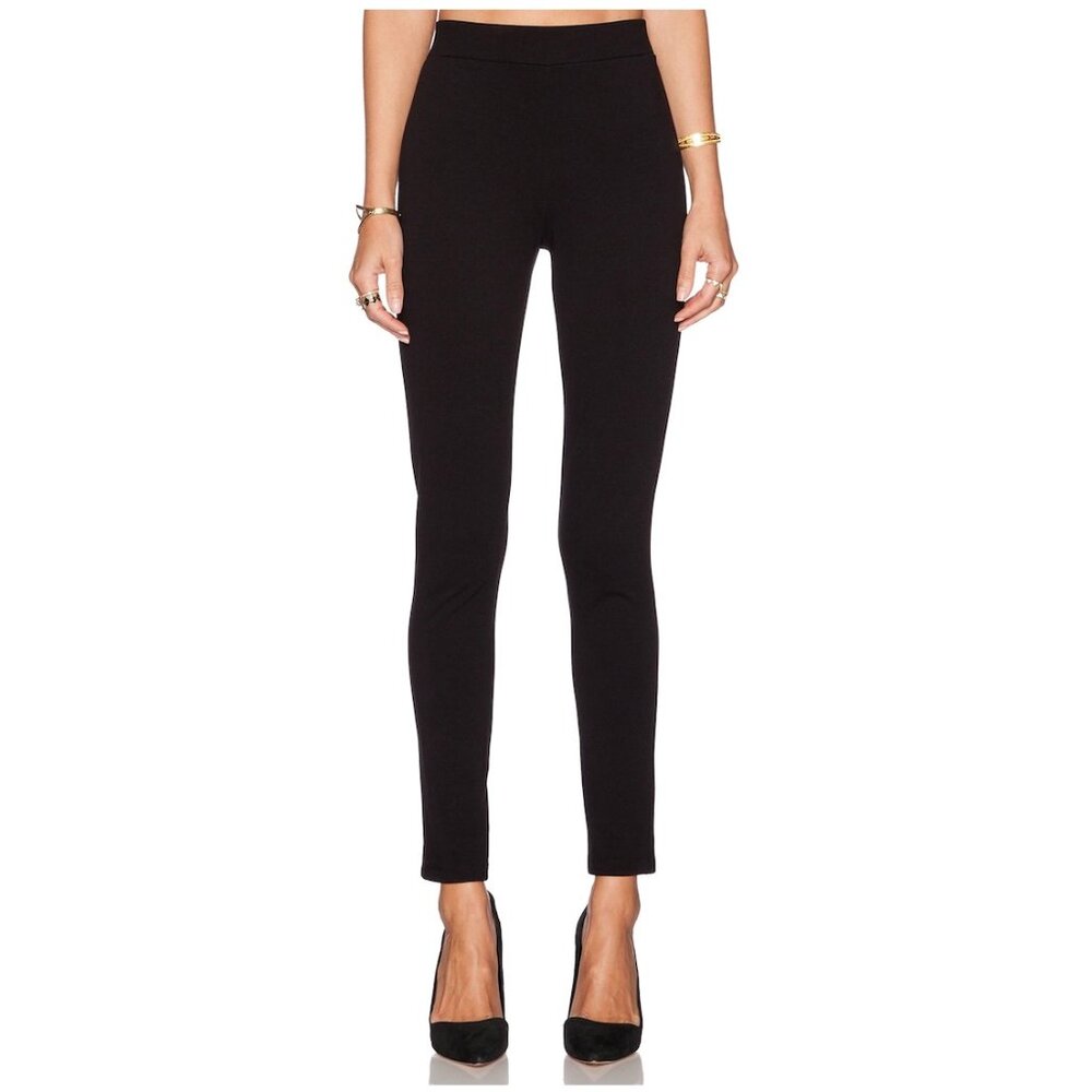 NWT Theory Shawn C Fixture Ponte Black Legging Pants Size Small
